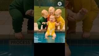 Baby Slips Into Water While Playing Funny & Adorable Moments