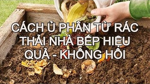 Cách ủ phân từ rác nhà bếp - Không bị hôi