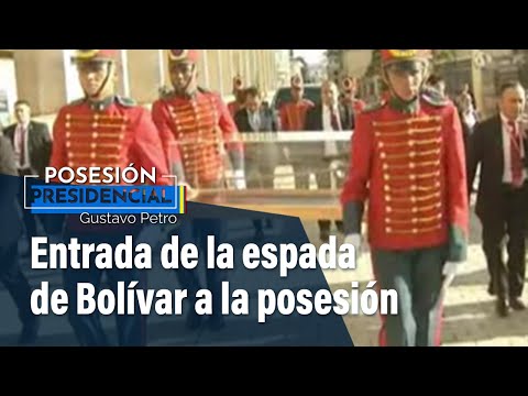 Así fue la entrada de la espada de Bolívar a la posesión presidencial | El Tiempo