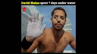 David Blaine This Man Spent 7 Day Underwater 