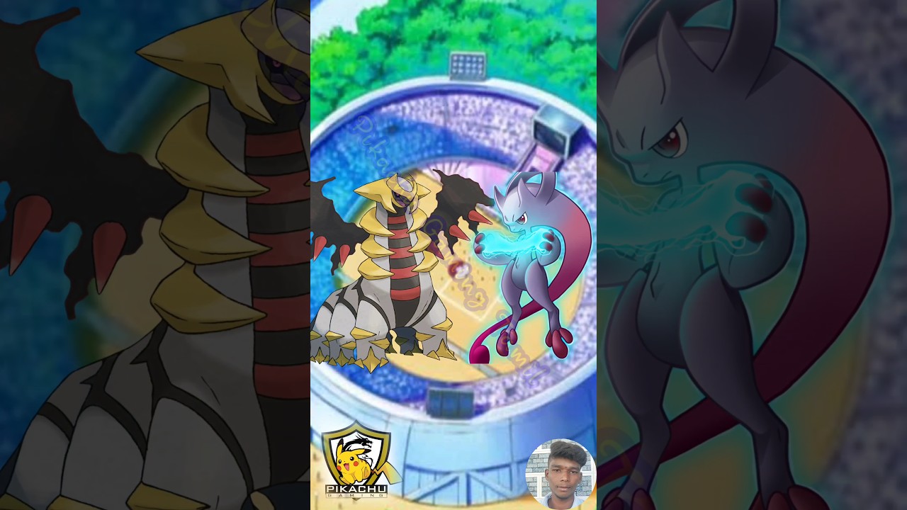 Giratina Vs Mega Mewtwo Y /Pokemon Battle 🏆,