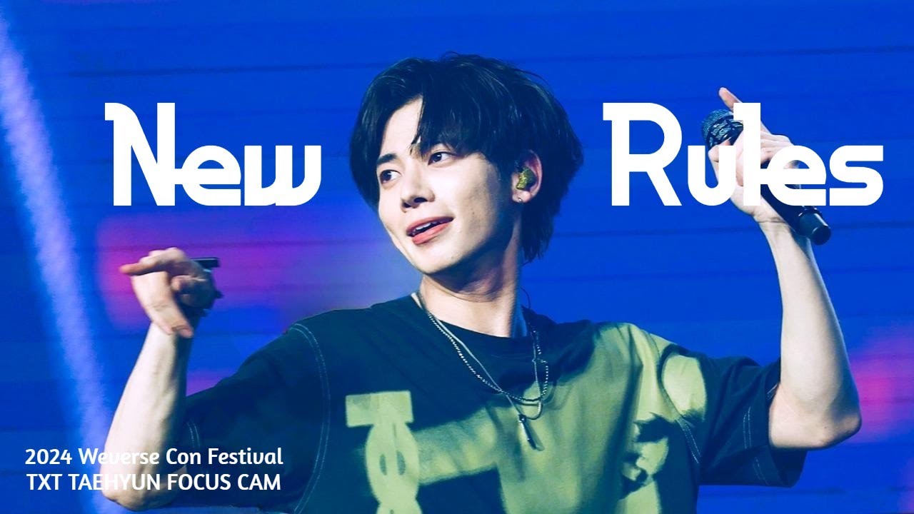 [4K] 240615 Weverse Con Festival 투모로우바이투게더(TXT) 'New Rules' 태현 직캠 TAEHYUN Focus Cam