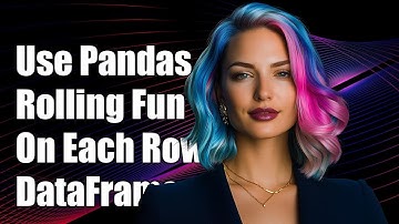 How to Use Pandas .rolling() Function on Each Row of a DataFrame