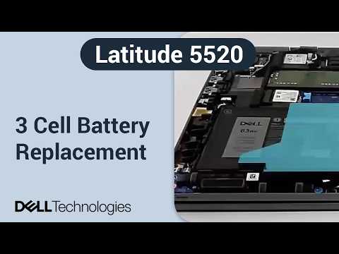 Dell Latitude 5520 | How to replace the 3 cell battery