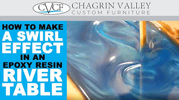 How To Make A Swirl Effect In An Epoxy Resin River Table [By An Expert]