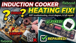 Induction Cooker Not Heating: Diagnosing a "Soft Short" IGBT#repair #inductionrepair #electronics 