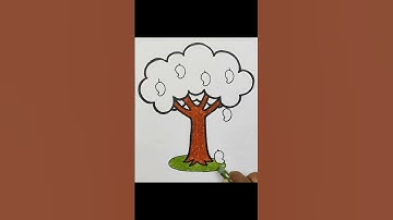 Mango tree drawing #youtubeshorts
