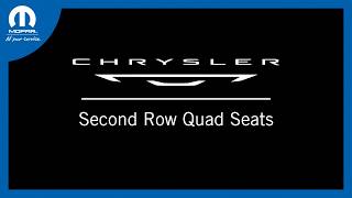 Second-Row Quad Seats | How-To | 2027 Chrysler Pacifica & Pacifica LX