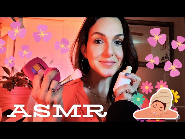 Little Sounds ASMR | PAMPERING session with wooden SKINCARE and plastic MAKEUP to RELAX you