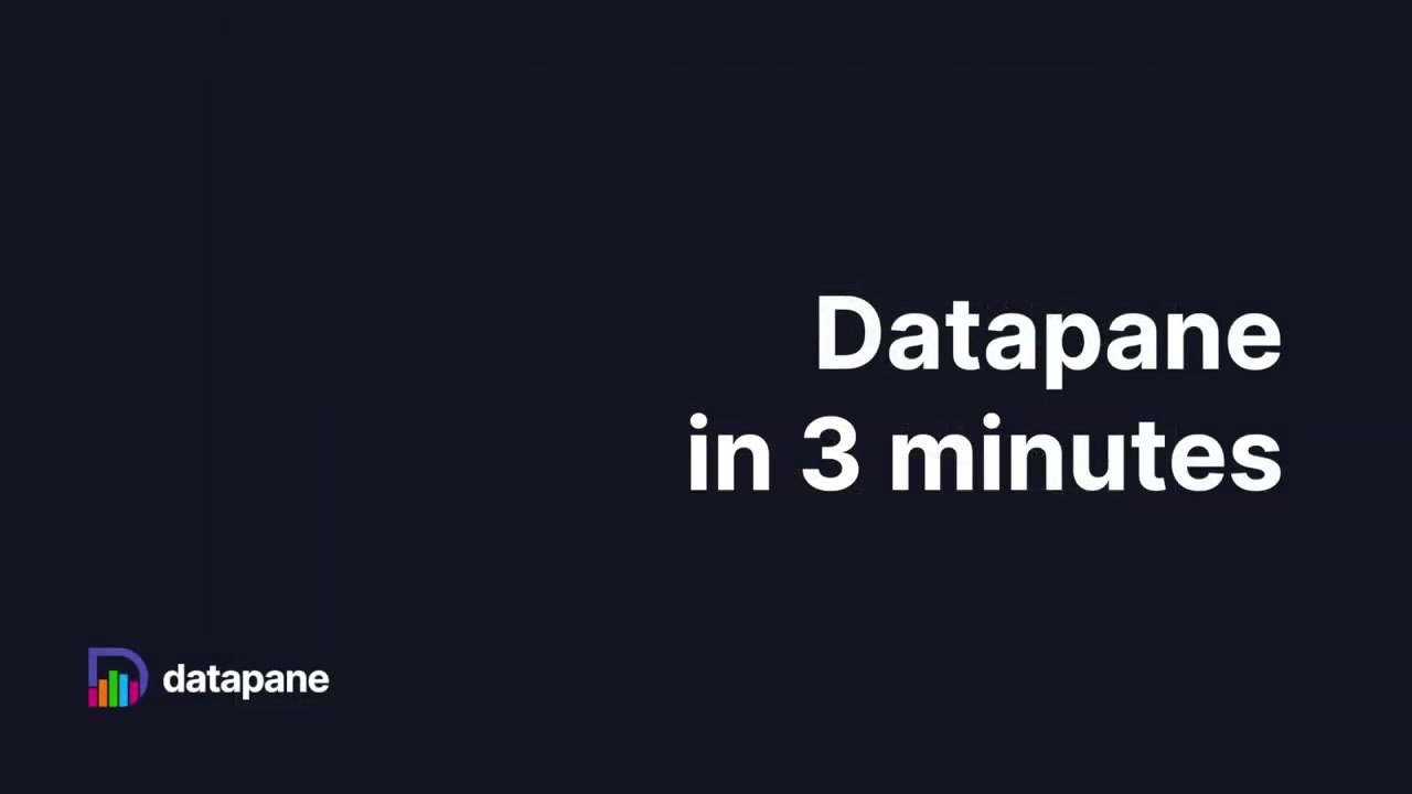 Datapane en 3 minutes