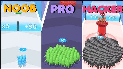 Count Master: Crowd Runner 3D - NOOB vs PRO vs HACKER