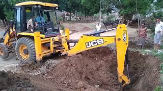 Hilly School Road Construction-JCB Backhoe Loader-GRADING and Cutting the Road-jcb making hilly road
