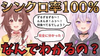 食レポだけで相手が何を食べてるか当てろ!おかころのシンクロ率が試される!何問正解した?【ホロライブ切り抜き/猫又おかゆ/戌神ころね】