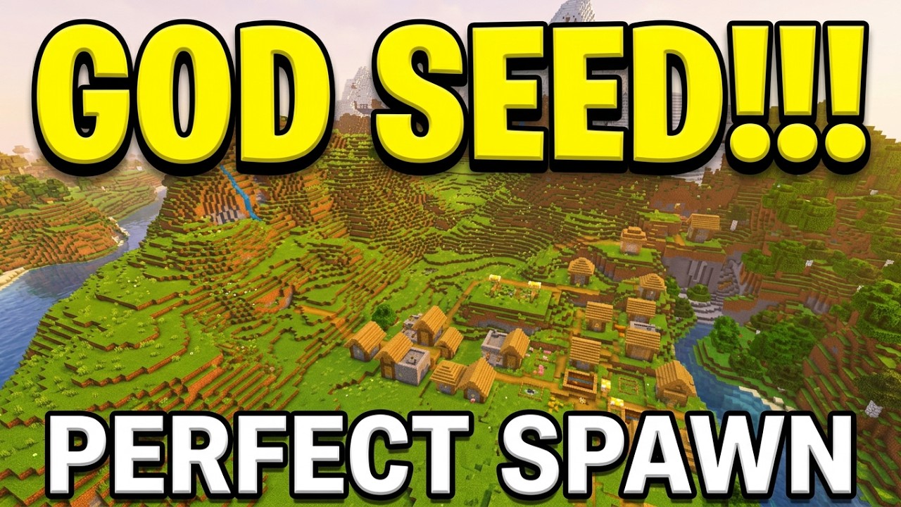 🔥[BEST God Seed] Minecraft Survival With PERFECT Spawn | Seed Minecraft ...