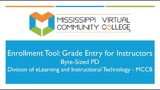 Enrollment Tool: Grade Entry for Instructors