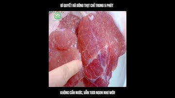 Bí quyết rã đông thịt chỉ trong 5 phút – Không cần nước, vẫn tươi ngon như mới #shorts  #food