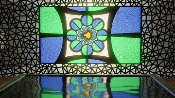 Mandelbrot landscape #49 Stained glass-brot