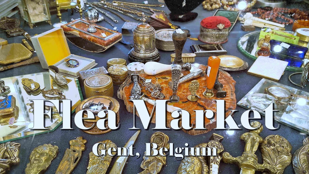 Indoor Flea Market, Gent, Belgium - Dipro Events 2025, Walking Tour - No Commentary