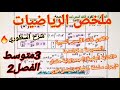 ملخص الرياضيات فصل2 الذي لا يستغني عنه تلاميذ3متوسط كل دروس قوى ذات الأسس النسبية الصحيحة شرح اسطوري