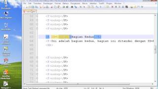 HTML DASAR (bab3d.avi) : Membuat Anchor