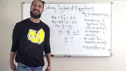 5 Minute Math: Algebra - Systems of Equations - Solving by Elimination