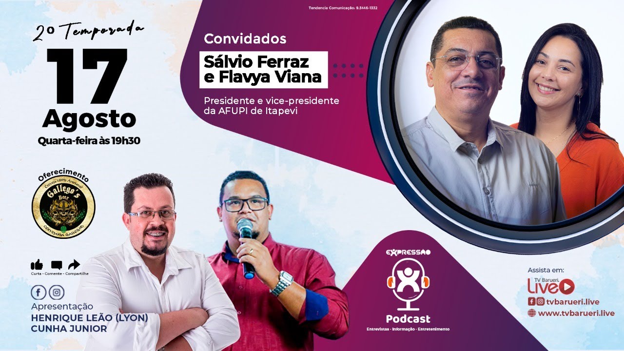 Sálvio Ferraz E Flavya Viana | Expressão Podcast