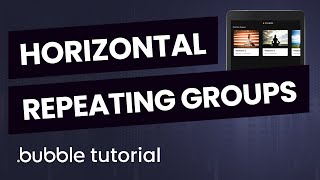 Bubble Horizontal Scroll Create Beautiful Repeating Groups - Bubble.io Tutorial screenshot 5