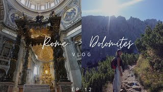 Backpacking Italy - from ROME to the DOLOMITES. Euro Series ep 12 🇮🇹🌍