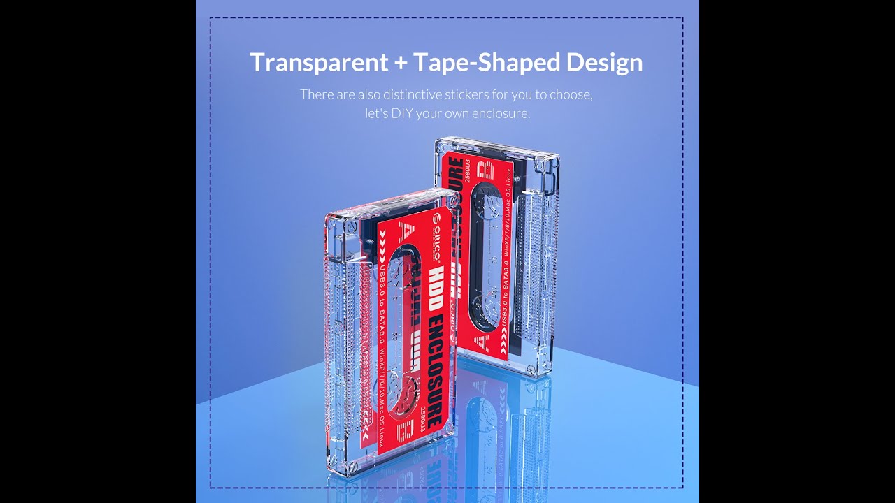 Orico 2.5" 'Cassette' HDD Enclosure Unboxing (Model: 2580U3)