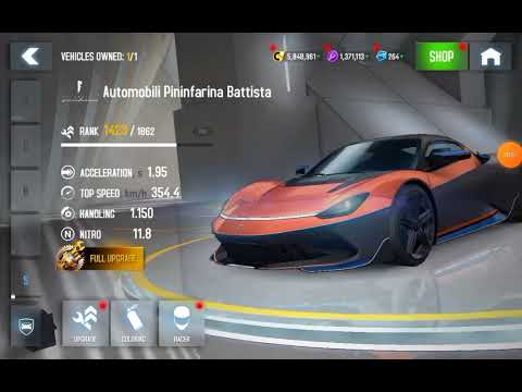 Upgrading the Pininfarina Battista using the ultimate upgrade - Asphalt 8, Update 53