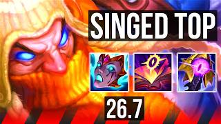 SINGED vs IRELIA (TOP) | Good KDA: 13/1/5 | KR Diamond | 26.7