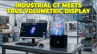 Industrial CT Meets True Volumetric Display