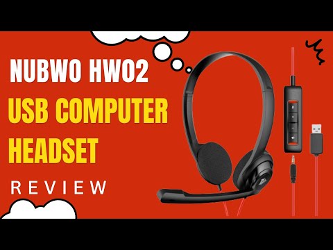 NUBWO HW02 USB Computer Headset: Crystal Clear Communication