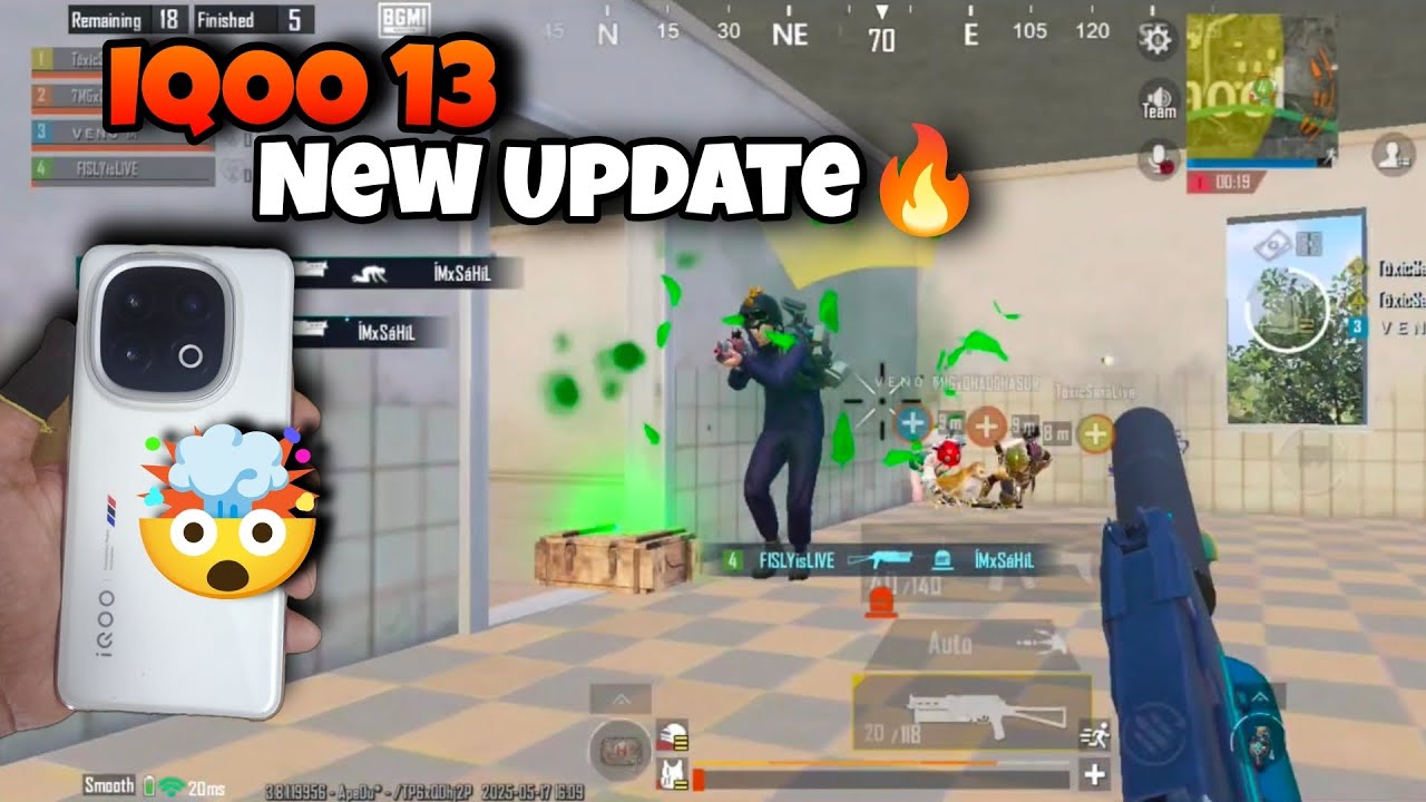 IQOO 13 120FPS BGMI | NEW UPDATE 🔥 | 5 FINGER CLAW | FISLYISLIVE - YouTube