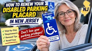 How to renew your disabled parking placard in New Jersey