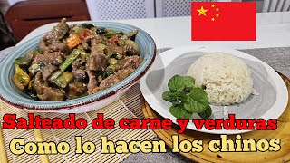 ¡HAGO ESTA CARNE COMO LO HARÍAN LOS CHINOS EN EL RESTAURANTE¡RES CON VERDURAS SALTEADAS ¡AUTÉNTICO¡ by CarayKitchen 586 views 2 months ago 11 minutes, 7 seconds