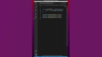 Calculate Number of days in a month