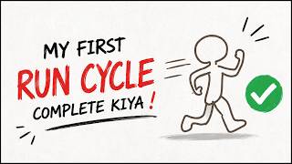 Made My First Run Cycle Animation! 🏃 | 2D Animation