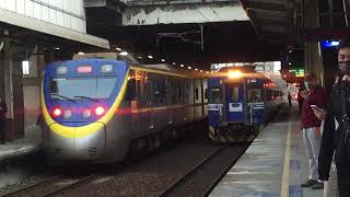 (春節列車實況)110年2月9日1227次微笑號和4232次500型樹林進站+出站 5254次春節加班普悠瑪樹林進站