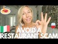 HOW TO AVOID A RESTAURANT SCAM IN ITALY