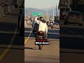 Driver can't understand biker's sign language