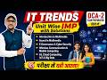 DCA 2nd Sem IT Trends Important Questions 🔥 | AI, Cloud, IoT, Big Data | Exam 2026
