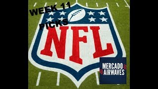 NFL Confidence Picks Week 11 - 2019 Season - Sports From The Couch - Mercado Airwaves