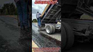 Watch how we transform raw land into smooth, durable highways! 🚜⚙️