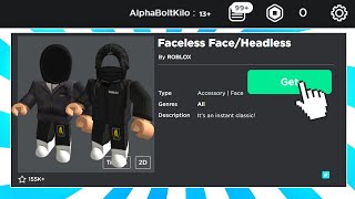 Missing Horror Face for Headless - Roblox