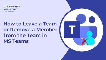 How to Leave a Team or Remove a Member from the Team in MS Teams