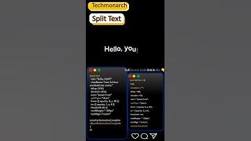 Animated Split Text effect #coding #css #html #javascript #study #students #college #programming