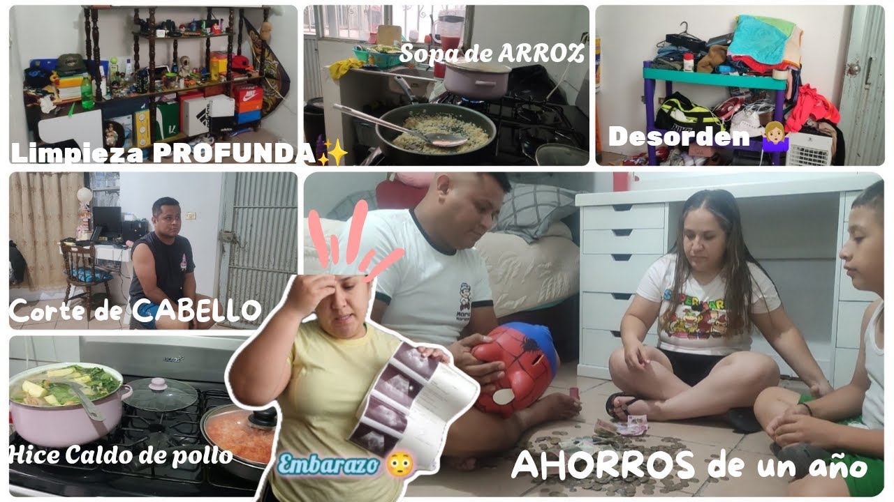 SUPER Limpieza, ,😫mucho DESORDEN/ 💵Nuestros AHORROS/ Cortando cabello💈/Haciendo de comer 🍽️