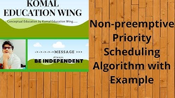Non-preemptive Priority  Scheduling Algorithm with Example || In Hindi