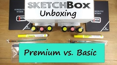 SketchBox Unboxing April 2021 - Comparing Premium vs. Basic Subscriptions.